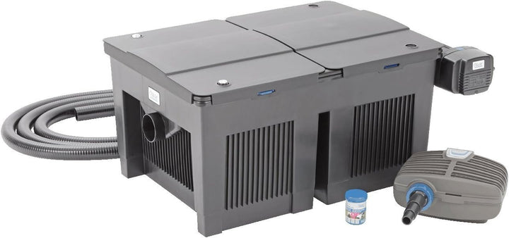 Oase BioSmart Set 24000 Durchlauffilterset & Starterbakterien für Teichfilter AquaActiv BioKick, 200