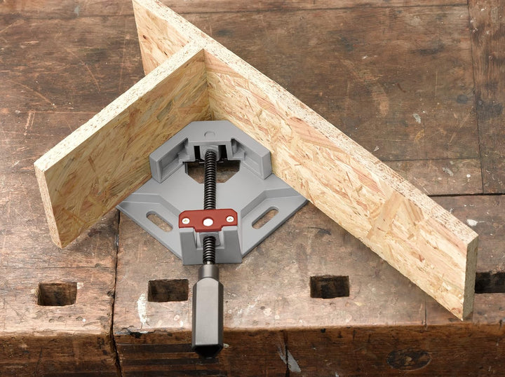 kwb 9833-00 Winkel-Spanner für rechte Winkel 90°, Spannweite 68 mm, Backenhöhe 35 mm, drehbare Spind