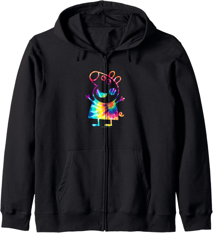 Peppa Pig Tie Dye Portrait Kapuzenjacke