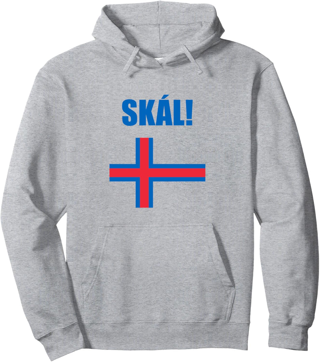 Skal Cheers In Faroese Souvenir Merkio Flag Of Faroe Islands Pullover Hoodie