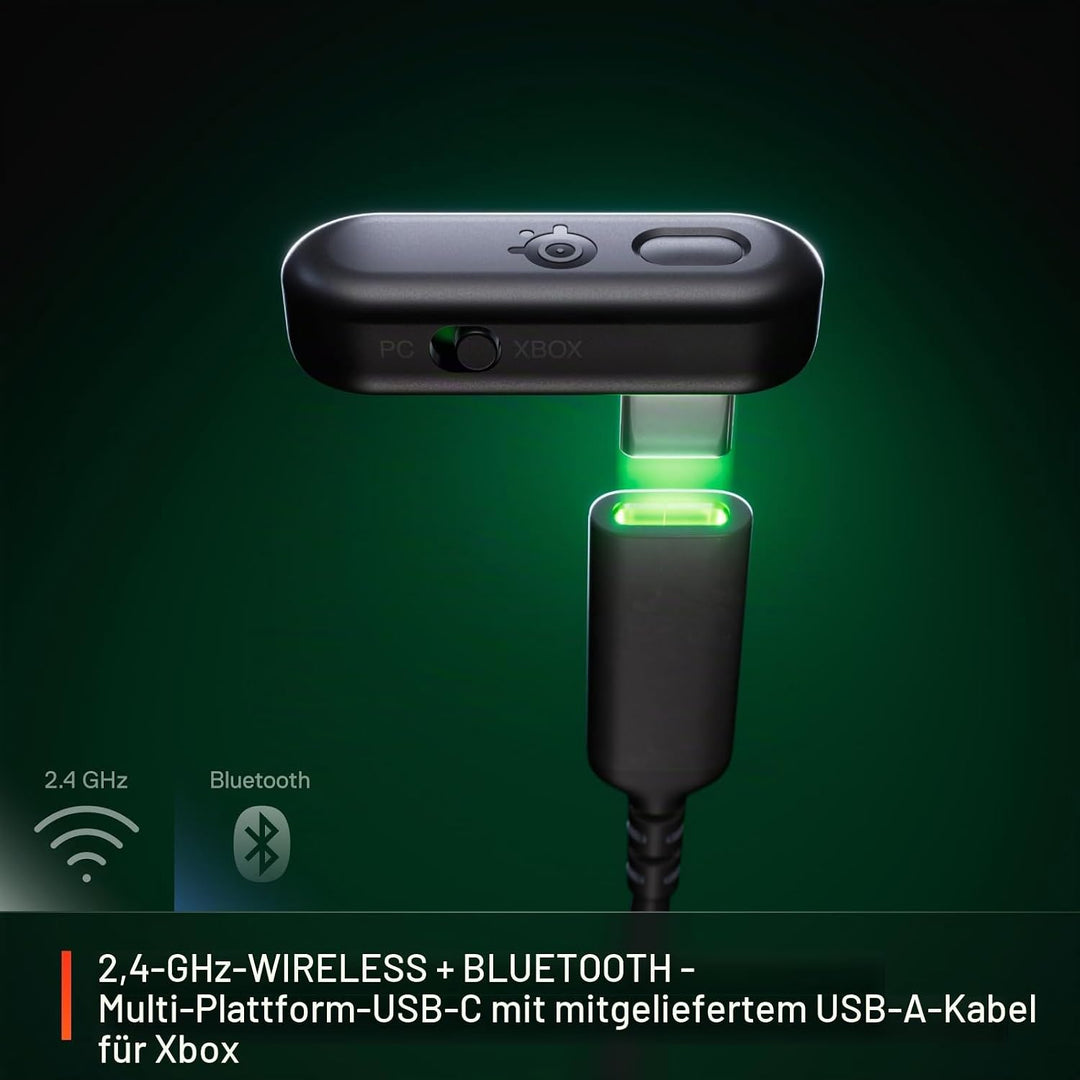 Arctis GameBuds für Xbox/PC/PS5/Switch/Mobile Quick-Switch 2,4 GHz + Bluetooth 5,3 Aktive Geräuschun