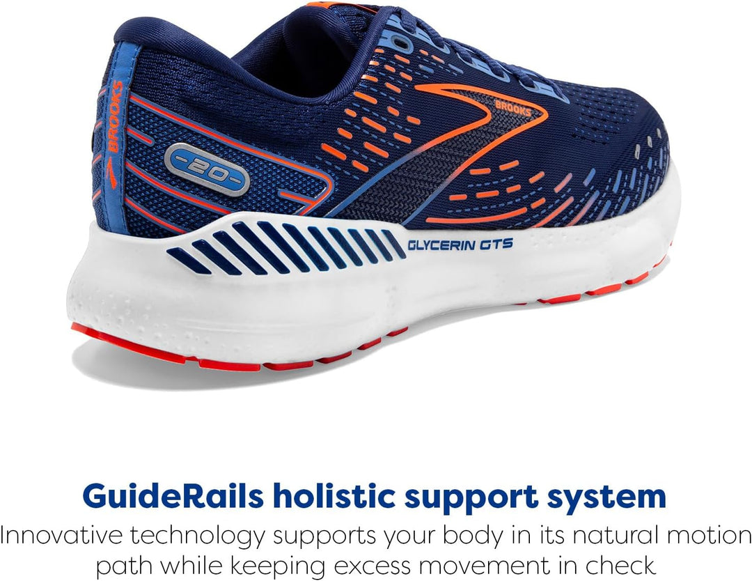 Brooks Men's Glycerin Gts 20Running Shoe 42 EU Blue Depths Palace Blue Or, 42 EU Blue Depths Palace
