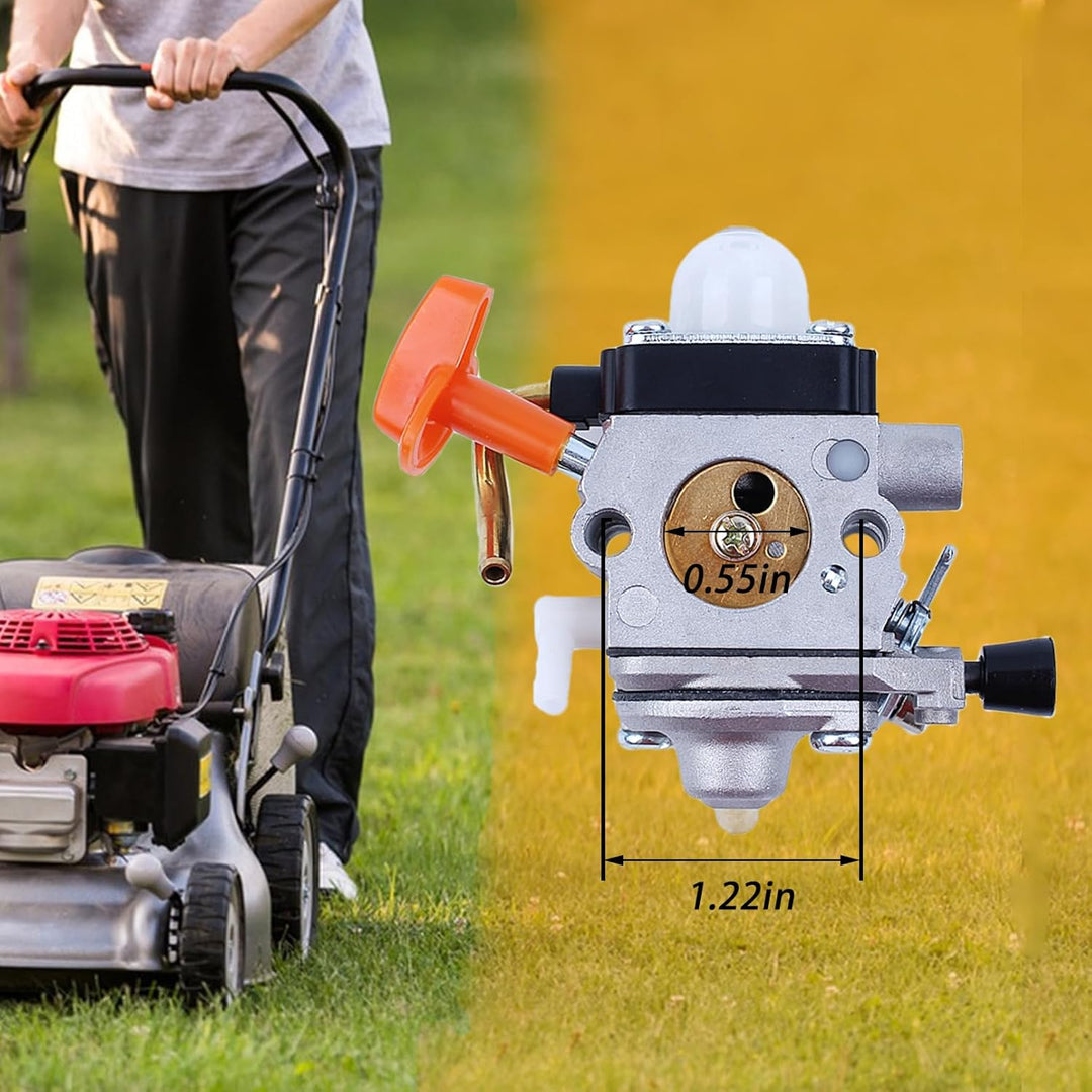 Haishine Vergaser mit Zündkerze C1Q-S174 for STIHL FS90 FS110 HT101 FS130 FS100 FS110R KM110R KM130
