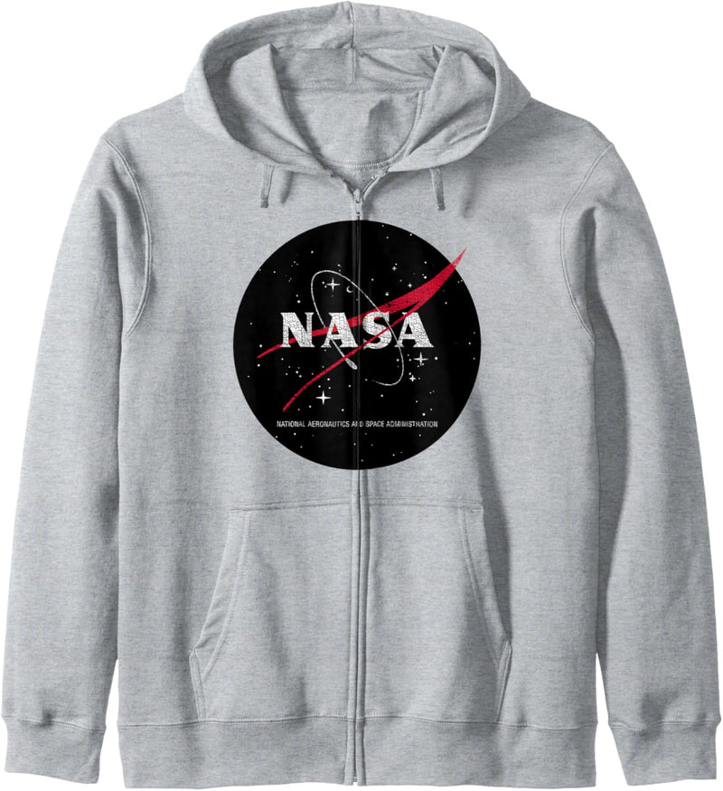 NASA Circle Distressed Space Logo Kapuzenjacke