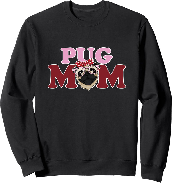 Hunde Mutter Mops Hund Mops Mama - Lustiges Pug Mom Geschenk Sweatshirt