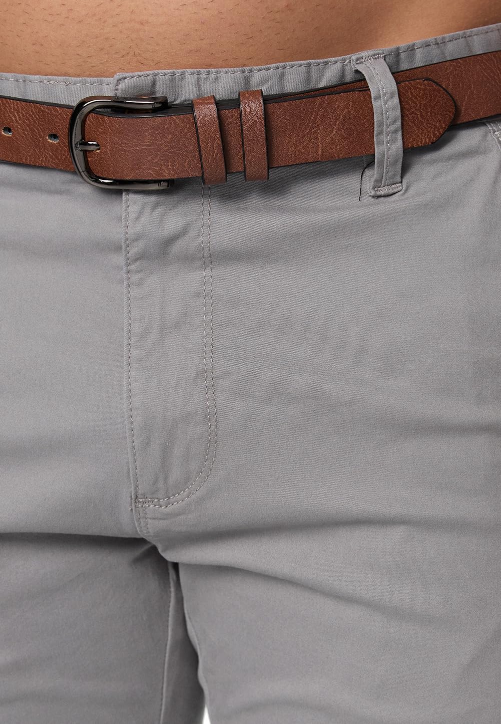 Indicode Herren Gower Chinohose Stretchhose | Chino Herrenhose Super Stretch Stoffhose 30W / 34L Itg