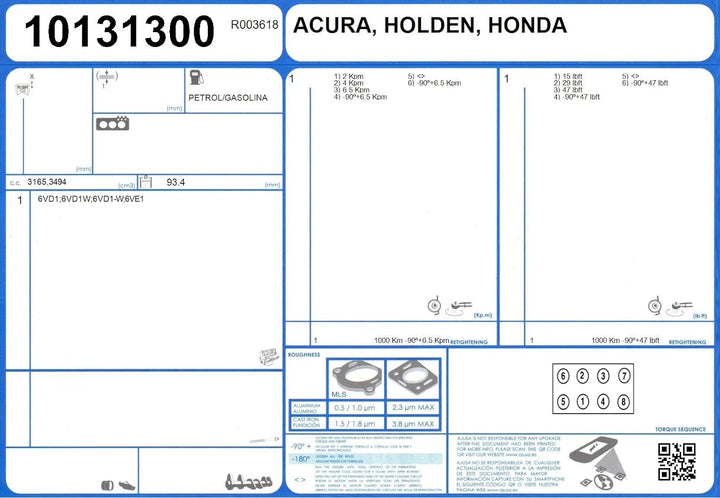 Ajusa 50181200 Dichtungsvollsatz, Motor