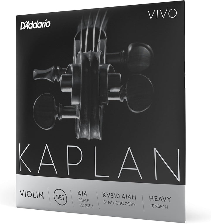 D'Addario Kaplan Vivo Violinsaiten - Vollständiger Satz - KV310 4/4H - Violinsaiten - 4/4 Skala, Hoh