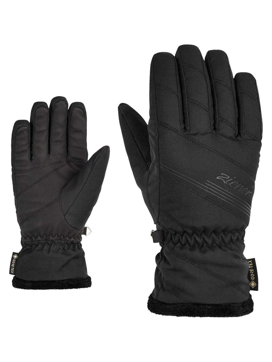 Ziener Damen Kasia Ski-Handschuhe/Wintersport | Gore-Tex 6 Schwarz, 6 Schwarz
