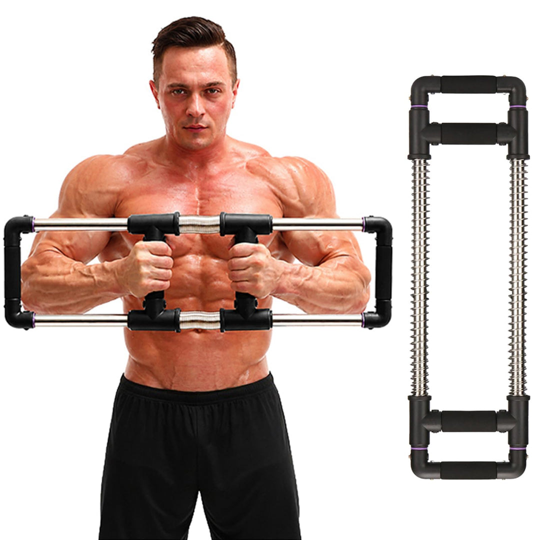 GOFITNESS Push Down Bar Brusttrainer Fitnessgerät für Zuhause - Krafttraining Sportgerät für Brustmu