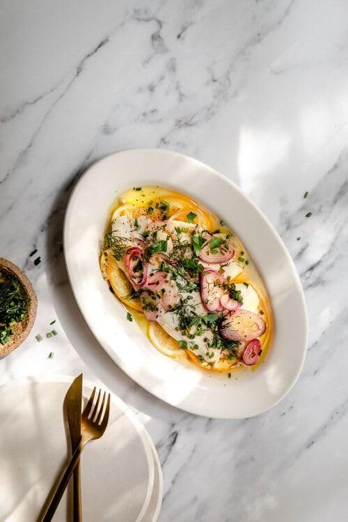 Oval Servierplatten - 12 Zoll weisse Servierteller, Ofensichere Porzellanteller, Teller zum Serviere