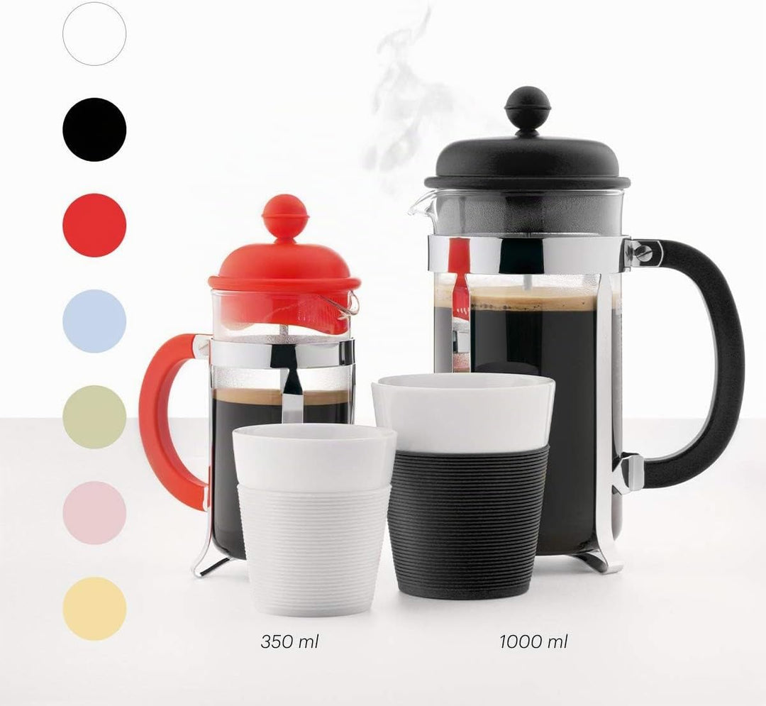 Bodum 1913-913 CAFFETTIERA Kaffeebereiter (French Press System, Permanent Edelstahlfilter, 0,35 lite