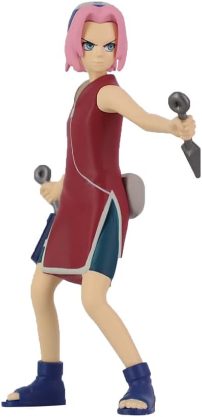 Comansi Naruto Set mit 3 Nicht beweglichen Figuren, Sasuke und Sakura, 10 cm