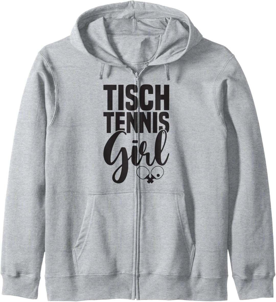 Tischtennis Girl Spruch mit Tischtennisschläger Tischtennis Kapuzenjacke