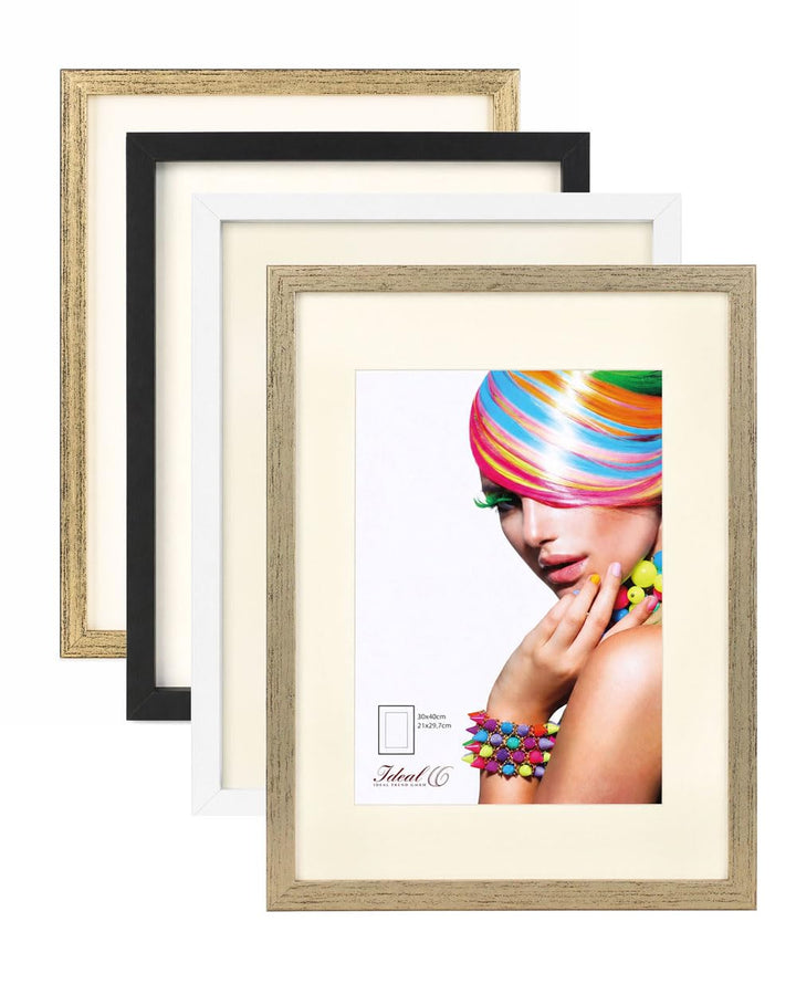 KM Foto 3D Objektrahmen Holz Bilderrahmen Shirt Trikot Rahmen Collage Wanddeko Poster S220: Farbe: G