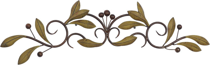Deco 79 63084 Wanddekoration aus Metall, 78,7 cm breit, 15,2 cm hoch, Grün, 31" x 6", Grün