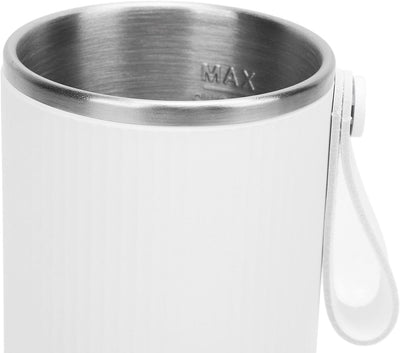 Reise-Wasserkocher, Kabellos, 6000 MAh, Wiederaufladbar, Tragbar, Camping-Wasserkocher, 400 Ml, Edel
