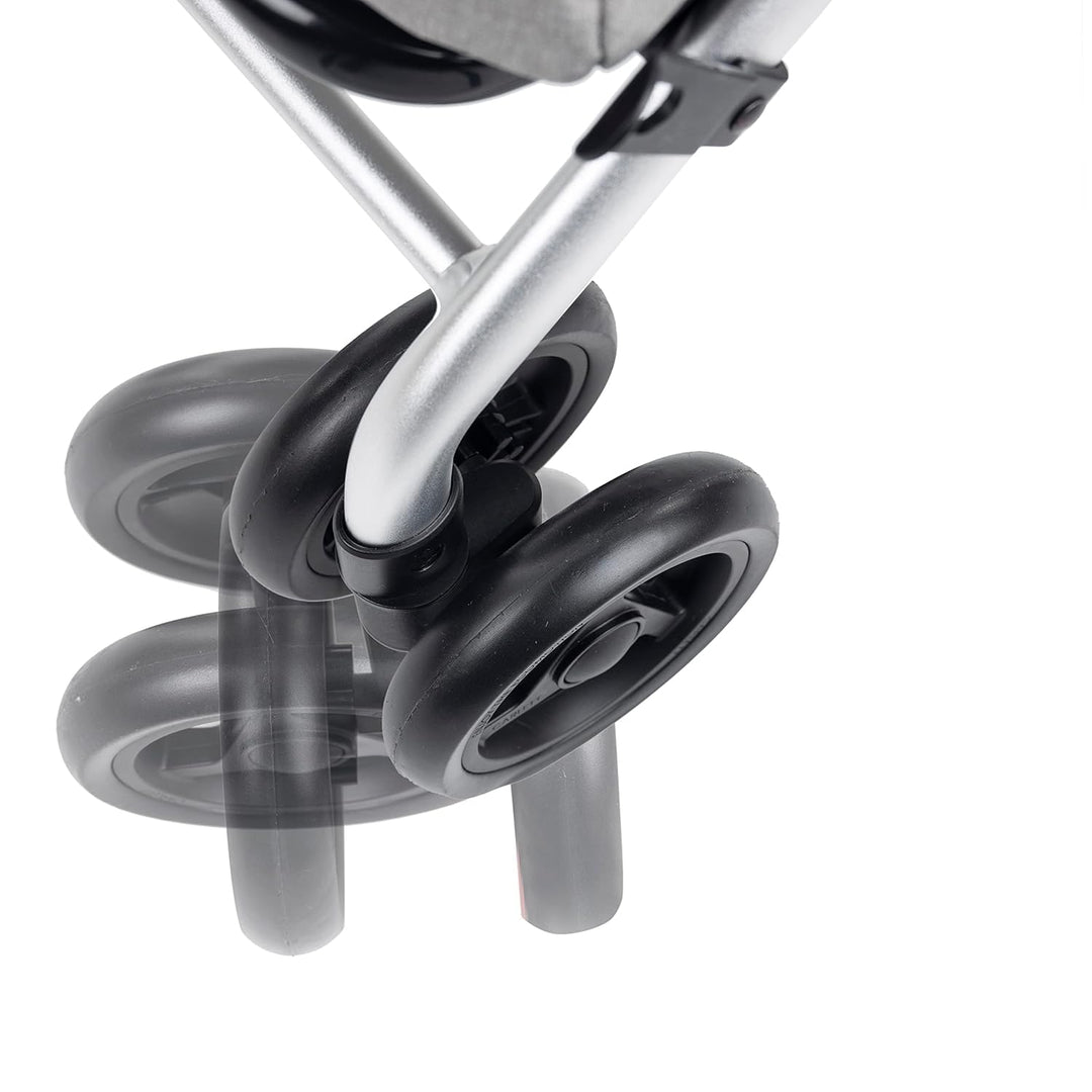 Carlett Einkaufstrolley mit 4 Rädern, faltbar, 64 L Tasche bis 32 kg + 12 L Thermofach, höhenverstel