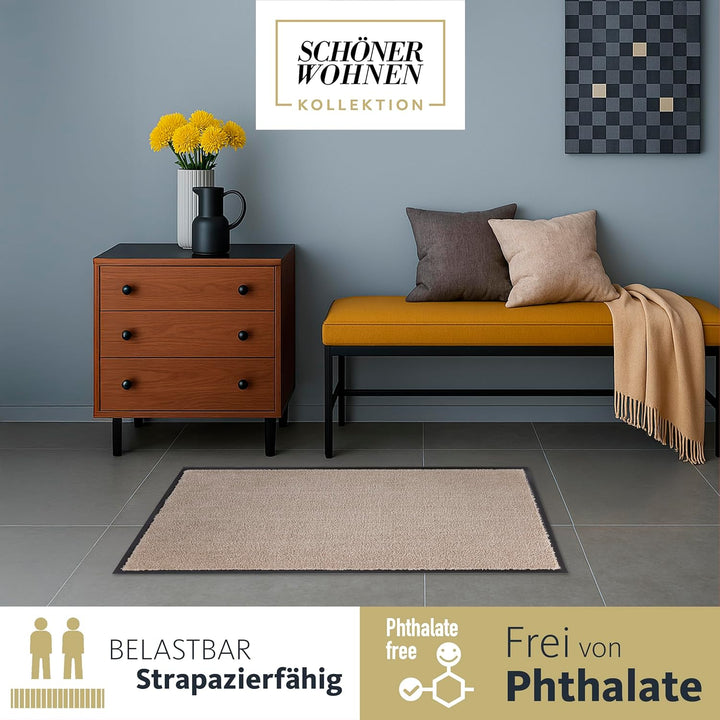 Schöner Wohnen Kollektion strapazierfähige Schmutzfangmatte Miami – getuftete Fussmatte 50x70 cm in