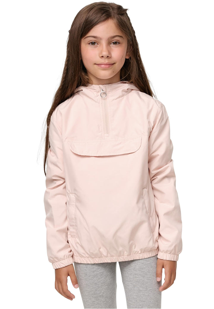 Urban Classics Damen Girls Basic Pullover Jacket 110-116 light pink, 110-116 light pink