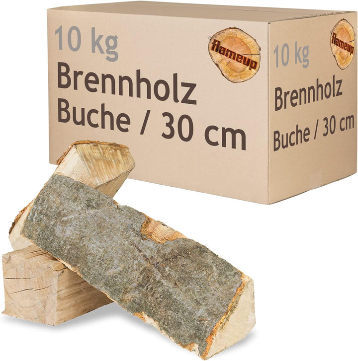 Flameup Brennholz Kaminholz Holz 5-500 kg Für Ofen und Kamin Kaminofen Feuerschale Grill Buche Feuer