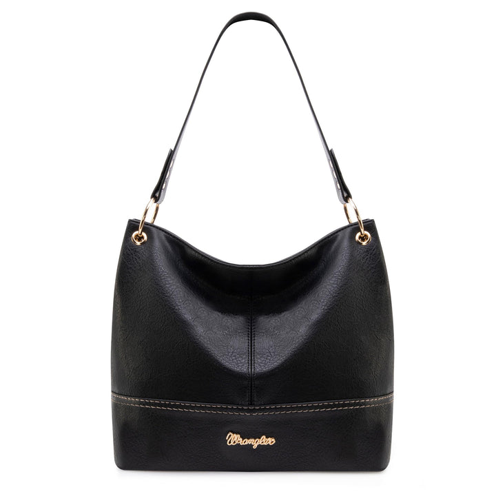 Wrangler Hobo-Taschen für Damen, veganes Leder, Griff oben, Schultertaschen und Handtaschen Einfarbi