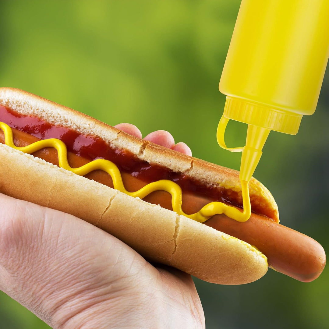 Relaxdays 36 x Squeeze Flasche, für Saucen, zum Quetschen, nachfüllbar, Zuhause & Gastronomie, Dosie