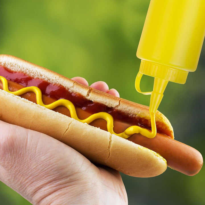 Relaxdays 36 x Squeeze Flasche, für Saucen, zum Quetschen, nachfüllbar, Zuhause & Gastronomie, Dosie