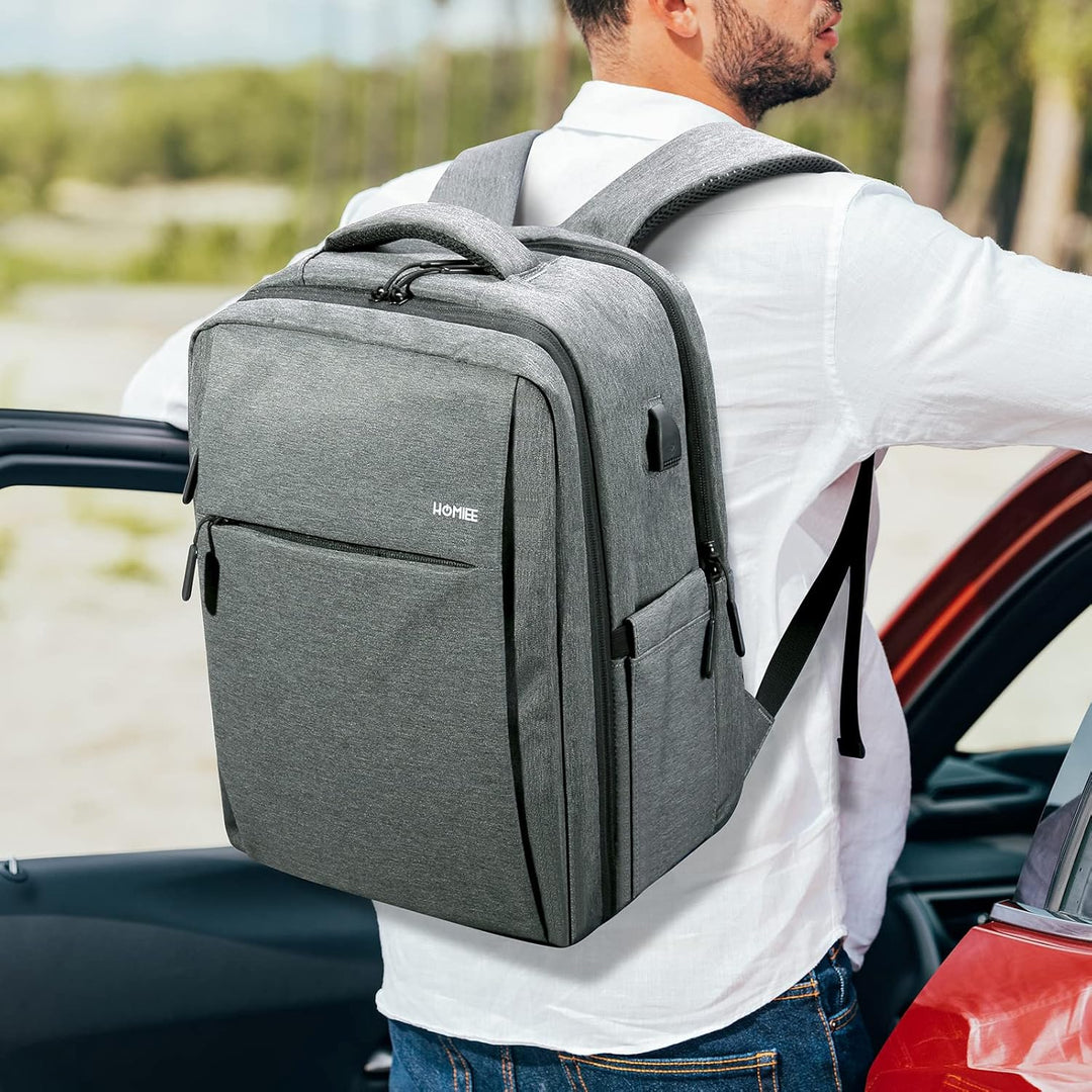 HOMIEE Handgepäck Rucksack Herren, Laptop Rucksack 15,6 Zoll Reiserucksack Travel Backpack Business