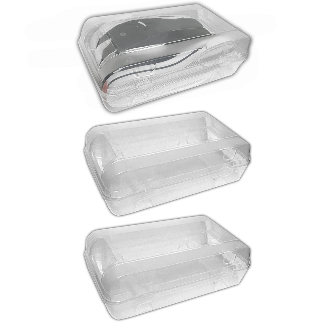 HAC24 3X Schuhbox Transparent Stapelbar 32x17x10 cm Schuhe Aufbewahrungsbox Schuhorganizer Box