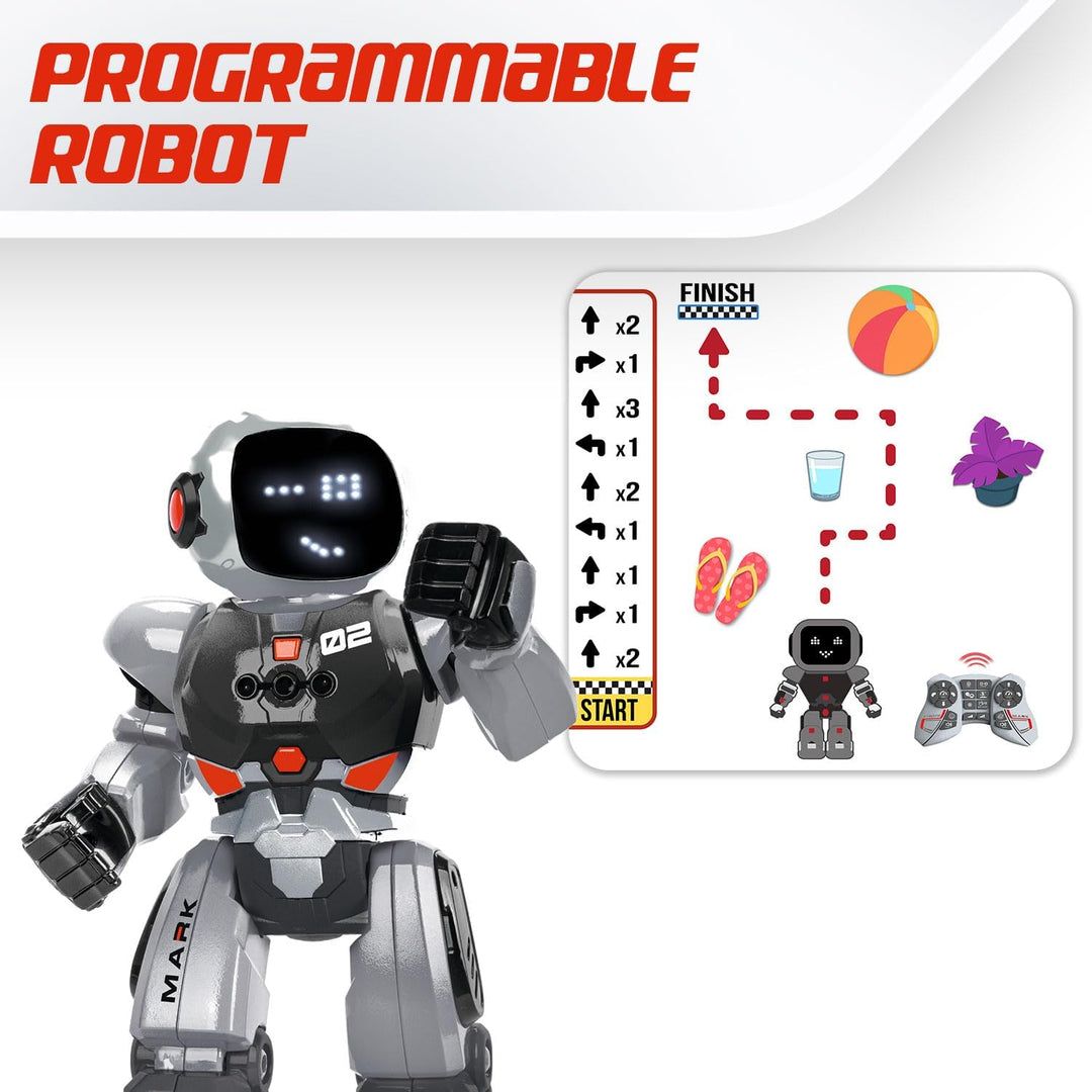 Xtrem Bots - Mark | Kinderroboter-programmierung Für Kinder 50 Bewegungen | Spielzeug Ab 6 Jahren |