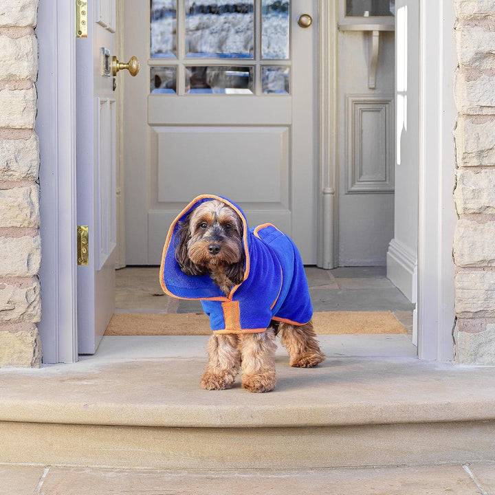 Lucky Paws® Hundebademantel – doppellagiger, Ultra-absorbierender &amp; luxuriös weicher Bademantel Hund
