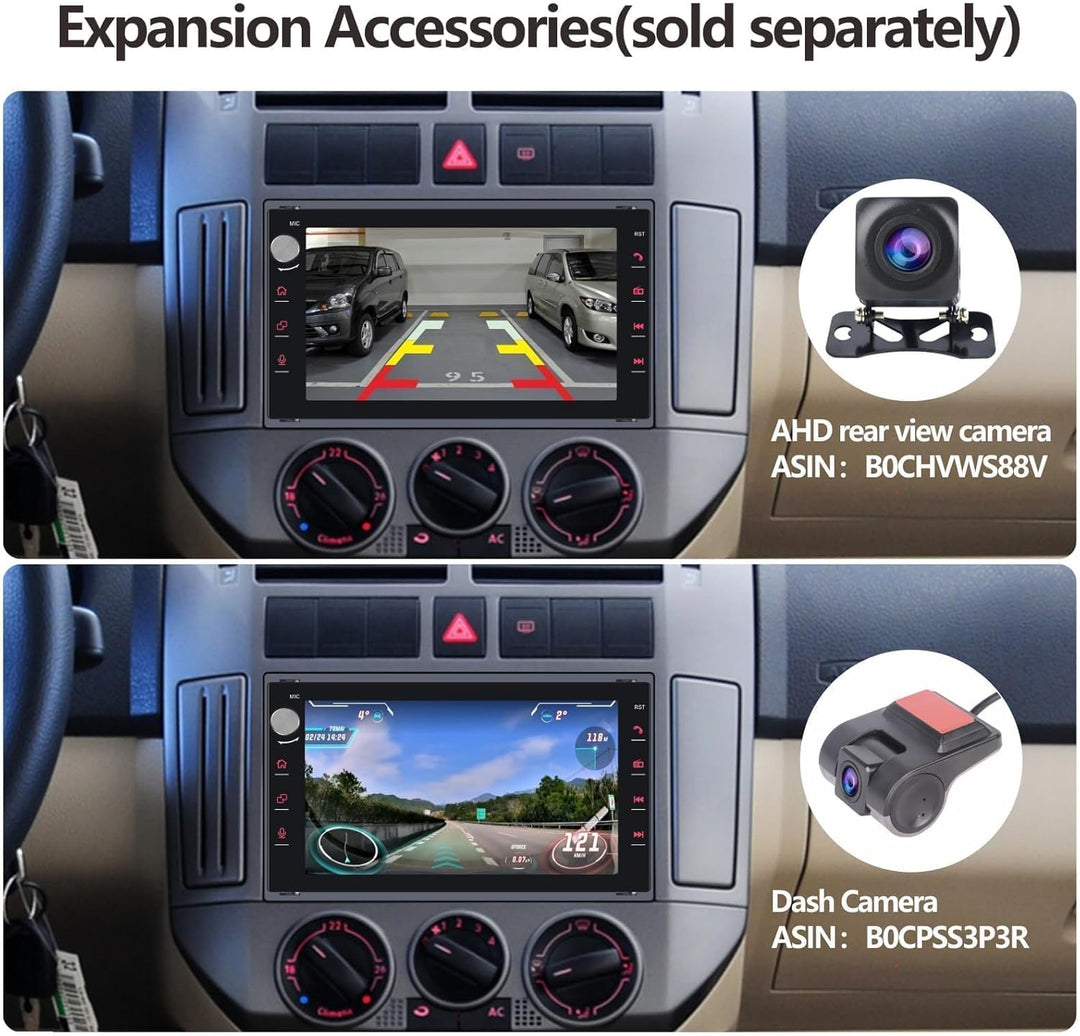 Autoradio kompatibel mit drahtlos Carplay/Android Auto für VW Polo Passat Golf Jetta MK3 MK4 Sharan