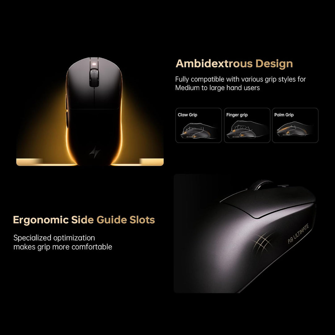 ATK Dragonfly A9 Ultimate Wireless Gaming Maus (A9 Air, Weiss) White A9 Air, White A9 Air