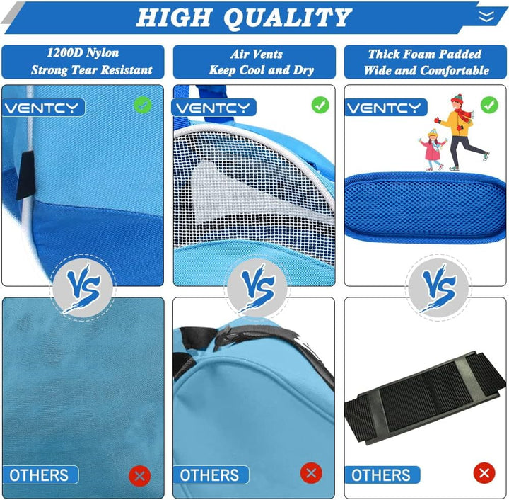 VENTCY Inliner Tasche, Skischuhtasche Tasche Kinder, Rollschuhe Tasche, Tasche für Inliner, Tasche S