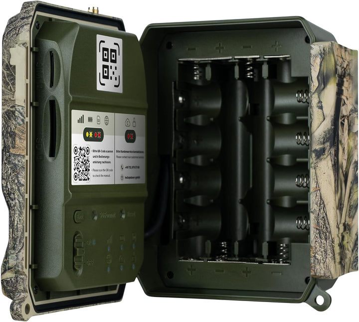 DÖRR Cloud Pro 4G Wildkamera, Überwachungskamera, 100°, Wiederaufladbar 18650, iOS & Android & Web A