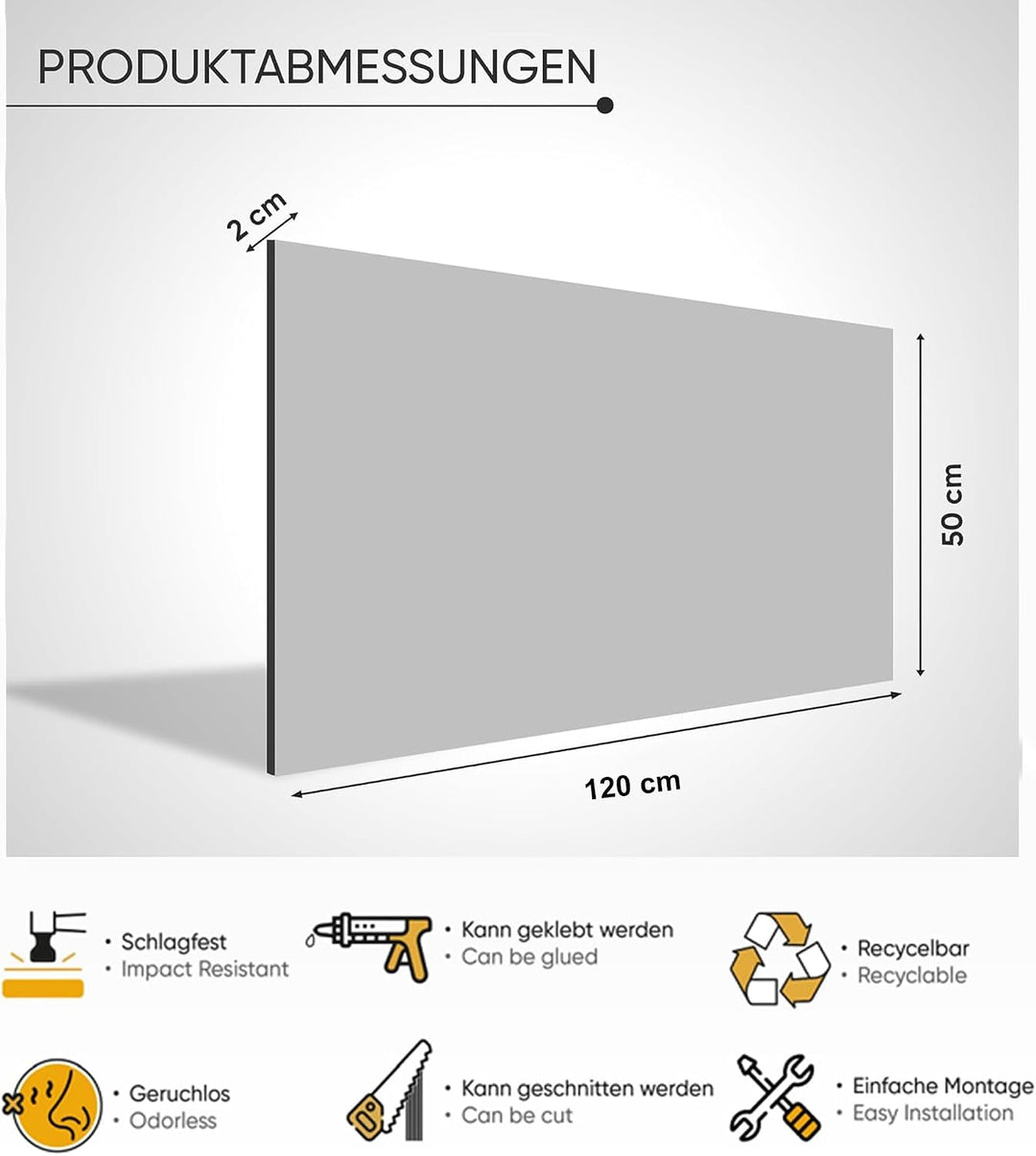 EPS 3D Wandpaneel Steinoptik – 50x120 cm – Leicht, DIY Montage, Wärme- &amp; Schalldämmung – Innen Wandv