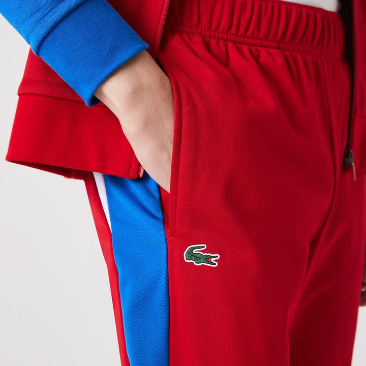 Lacoste Herren Trainingsanzug XS Rot/Marina-blanc, XS Rot/Marina-blanc