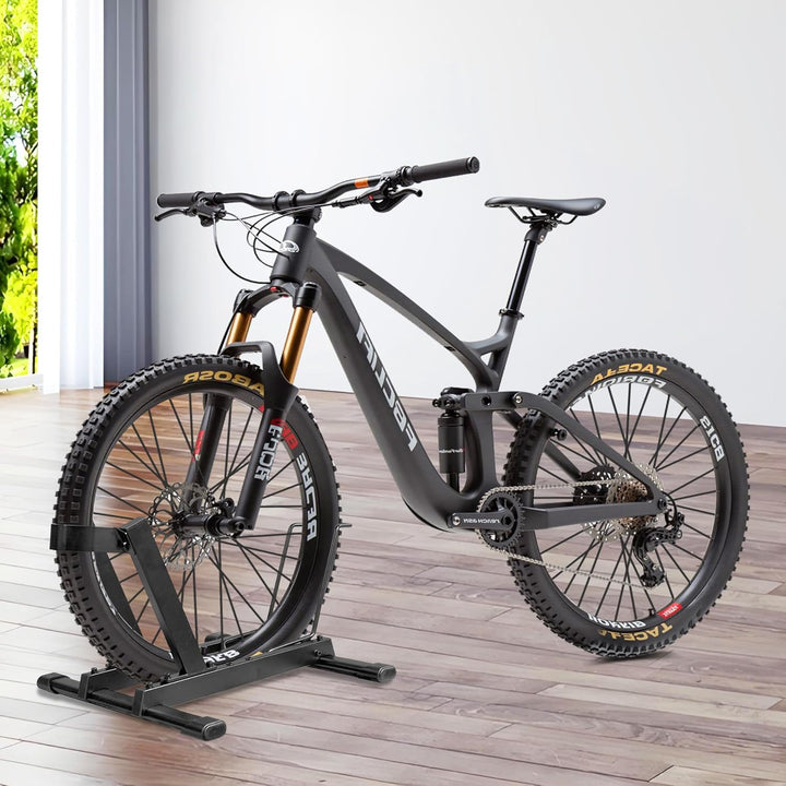 Mimoke E-Bike &amp; Fahrradständer – freistehender Bodenständer aus Stahl, vorn-hinten verstellbar, für