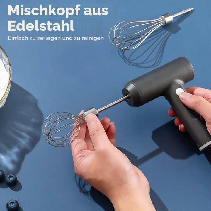 Drahtloser elektrischer Lebensmittelmischer 3-Geschwindigkeiten Eierklopfer USB Wiederaufladbare Han