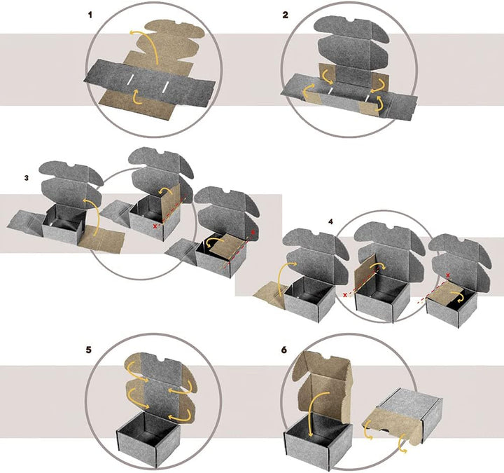 Only Boxes Karton aus Wellpappe, für Postversand, selbstaufbaubar, zur Aufbewahrung, Grösse L, 31 x