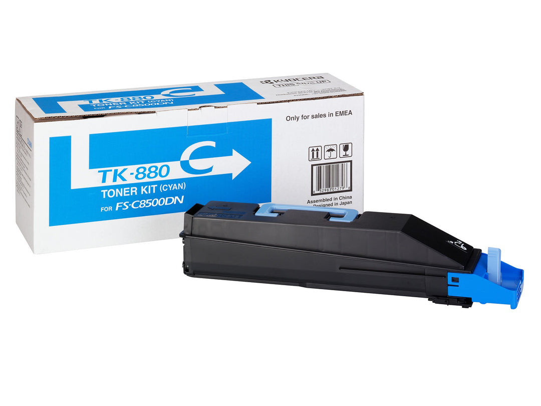 Kyocera 1T02KACNL0 TK-880C Tonerkartusche 18.000 Seiten, cyan, cyan