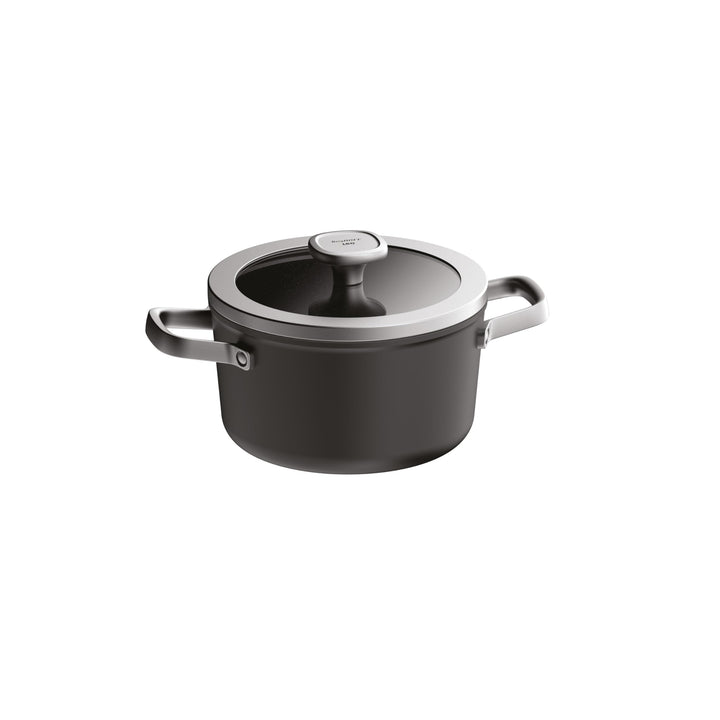 BergHOFF Leo Graphite Kochtopf + Deckel (20cm) - Topf induktion - Suppentopf für alle Herdarten geei