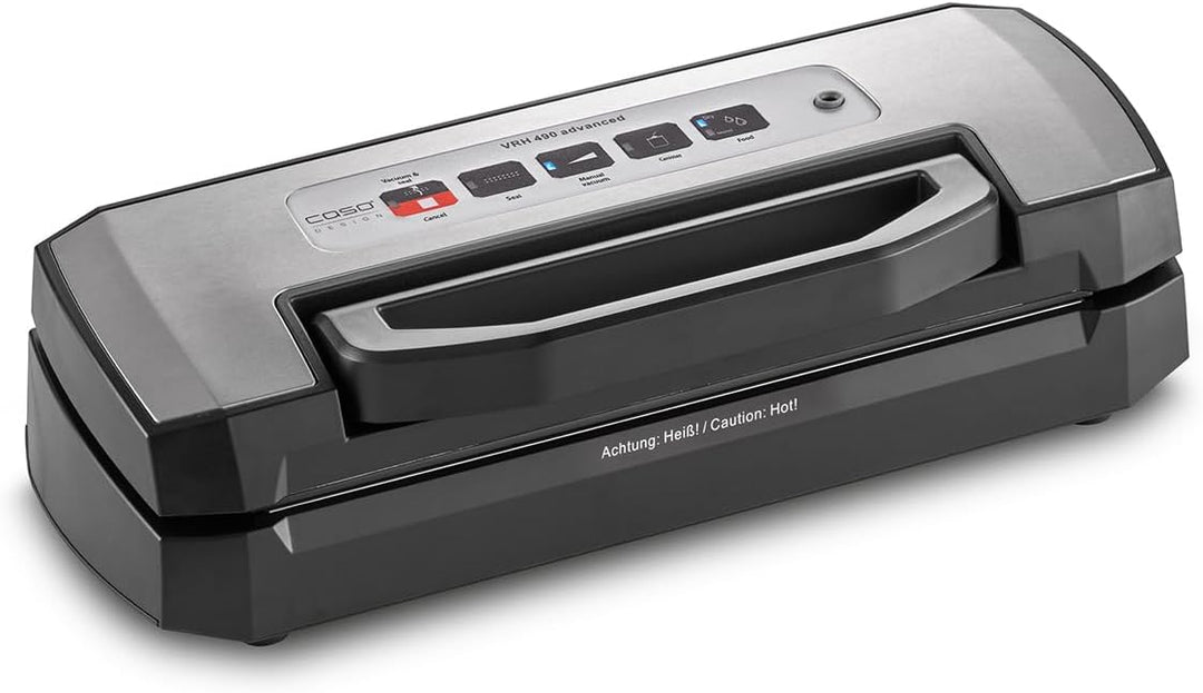 CASO VRH 490 advanced Vakuumierer - Folienschweissgerät, bis zu 100 Vakuumiervorgänge non-stop, prak