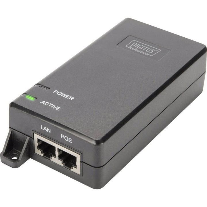 DIGITUS PoE+ Injektor - IEEE802.3at - Gigabit Ethernet - 30 Watt - max. 55 Volt - Stromversorgung Pi