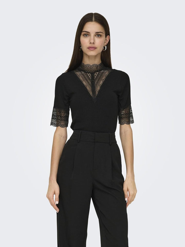 ONLY Female Top ONLTILDE Top XS Schwarz, XS Schwarz