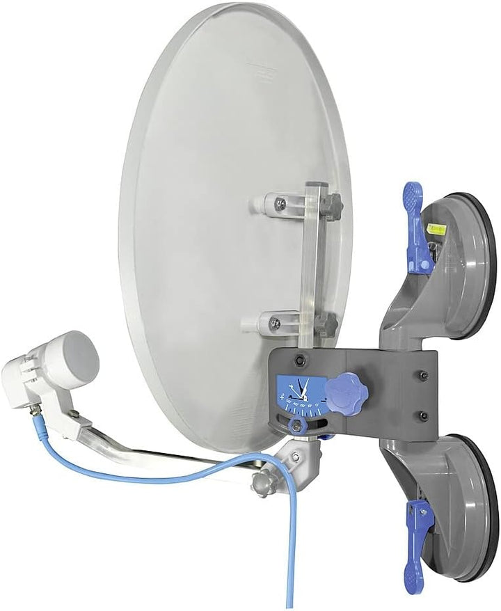 MaxView MXL026 Remora 40 Saugnapf-montiertes tragbares Satellitenfernseh-Set für Wohnwagen, Wohnmobi