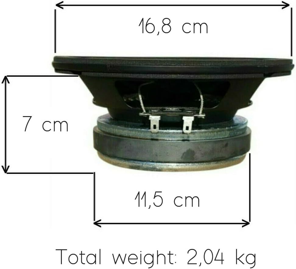 1 WOOFER FAITAL PRO 6FE200 6 FE 200 Lautsprecher 16,5 cm 165 mm 6,5" Durchmesser 130 watt rms und 26