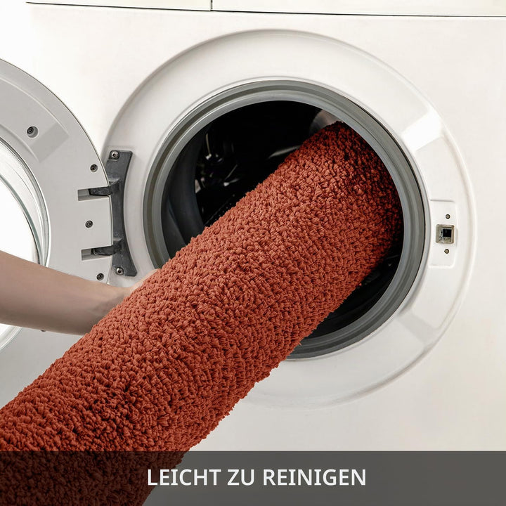 MIULEE Badematte Weiche Badteppich rutschfest Badvorleger Fussmatte Badzimmermatte Bettvorleger Flau