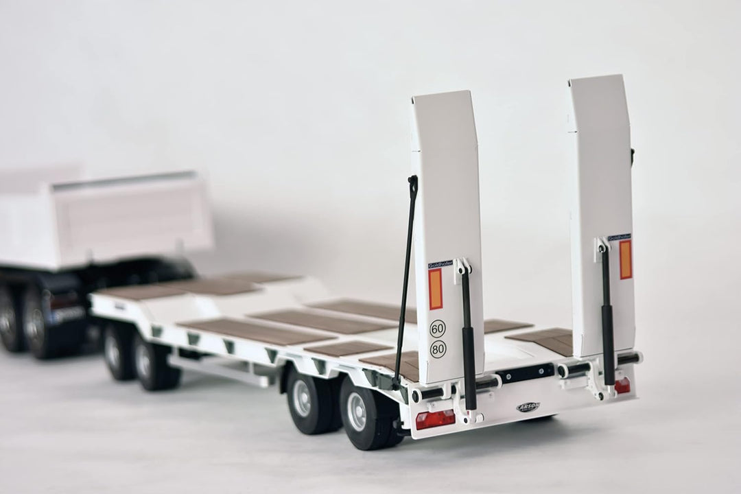 CARSON 500907400 - 1:14 Goldhofer TU4 Tiefladeanhänger 4A., RC-Truck, Zubehör, Modellbau, Massstab 1